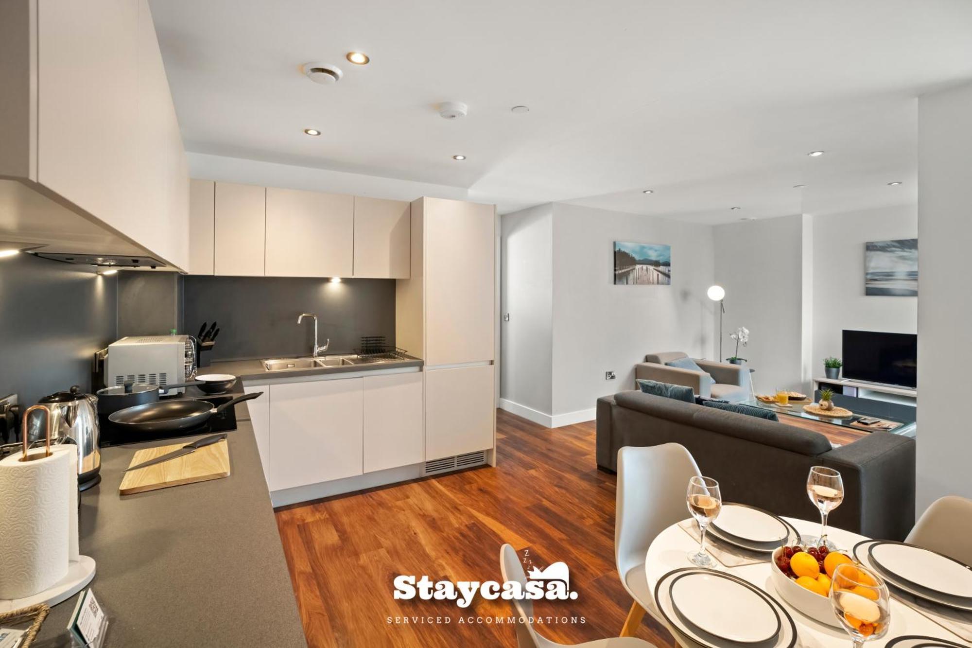 Spectacular Apartment Balcony View In City Centre Manchester Bagian luar foto