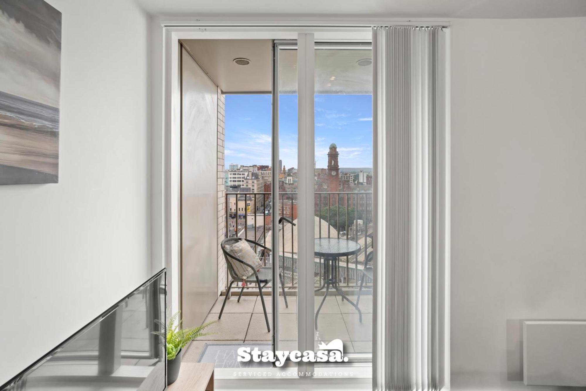 Spectacular Apartment Balcony View In City Centre Manchester Bagian luar foto